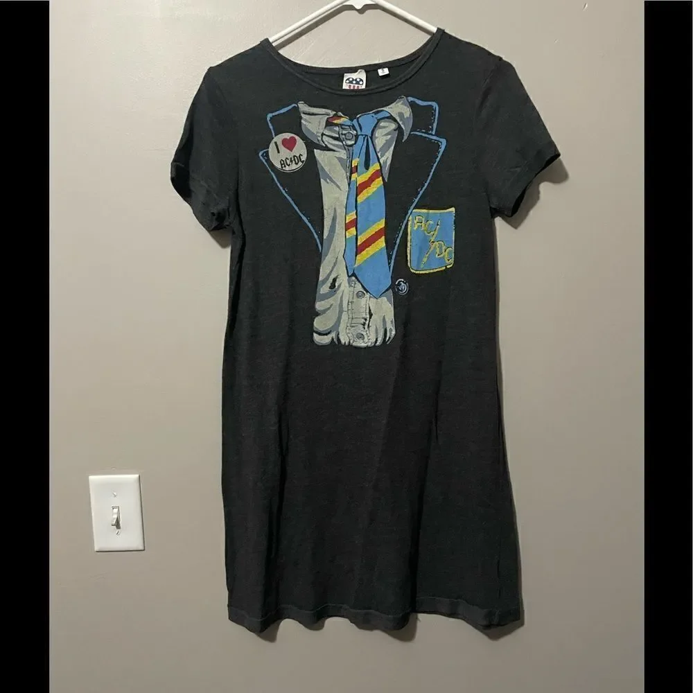 AC/DC shirt dress